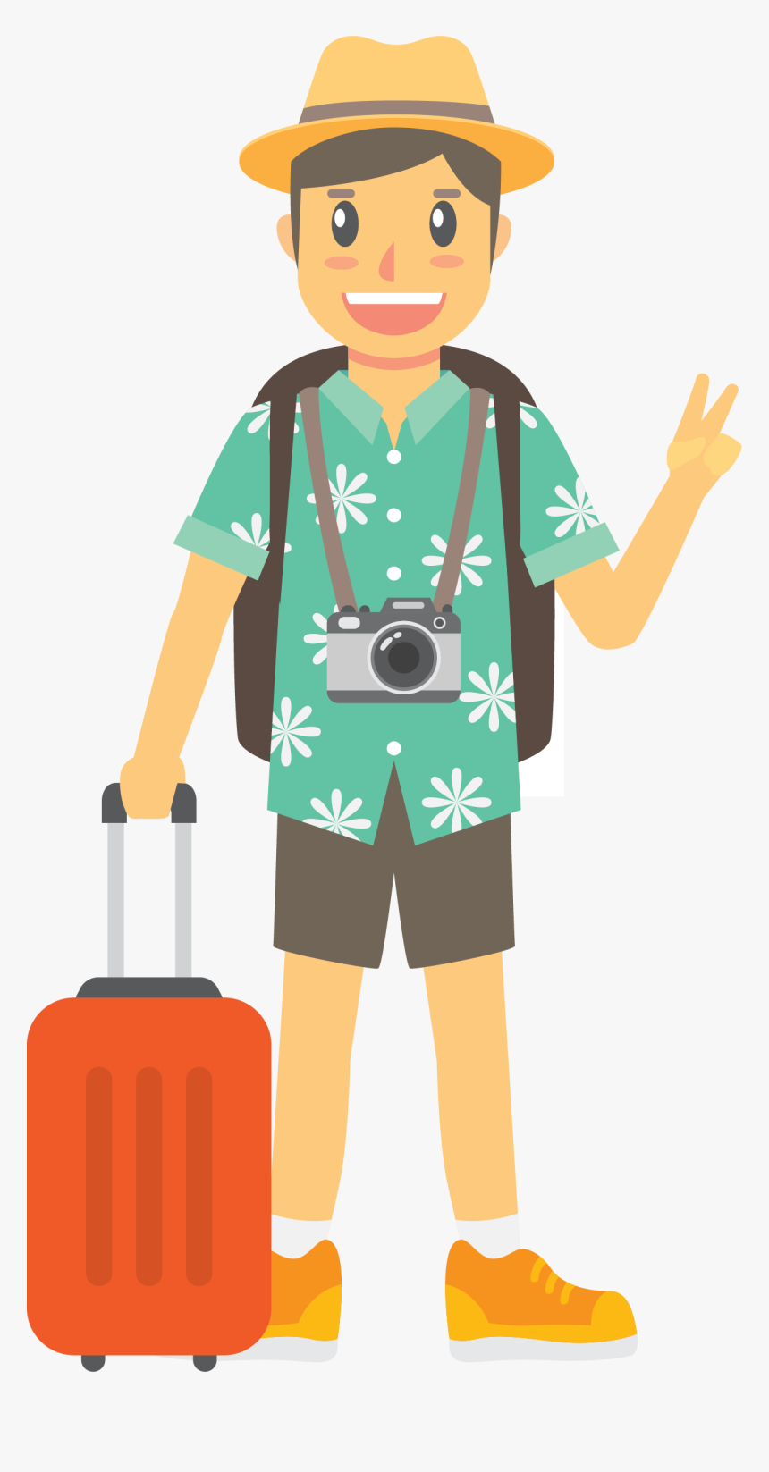 Travel By Euclidean Vector Traveling Sea The Clipart - Tourists Icon, HD Png Download, Free Download