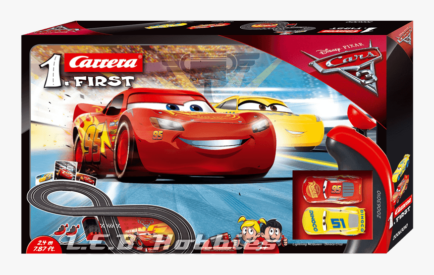 Carrera First Disney Cars 3 Racebaan, HD Png Download, Free Download