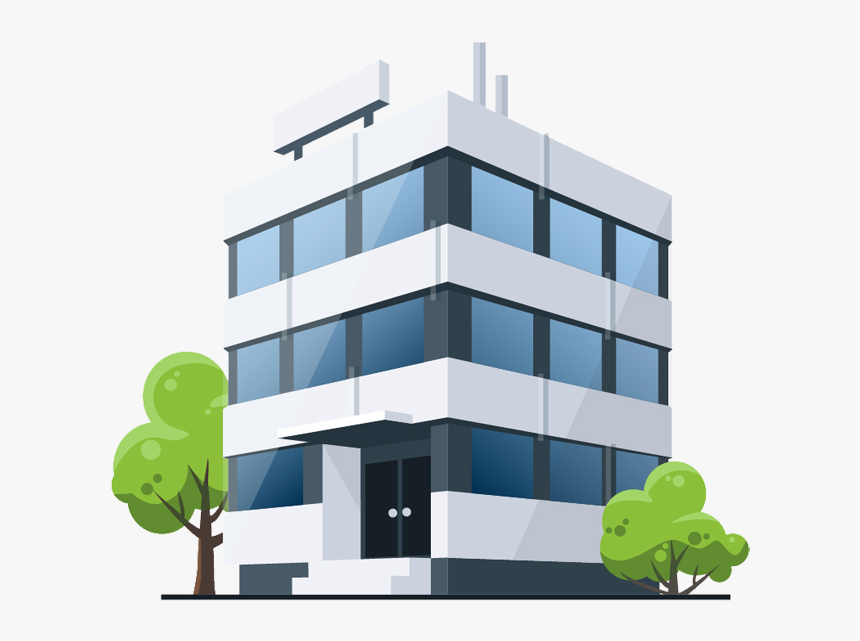 Building Medical Cartoon Office Royalty-free Free Download - Office Building Cartoon, HD Png Download, Free Download