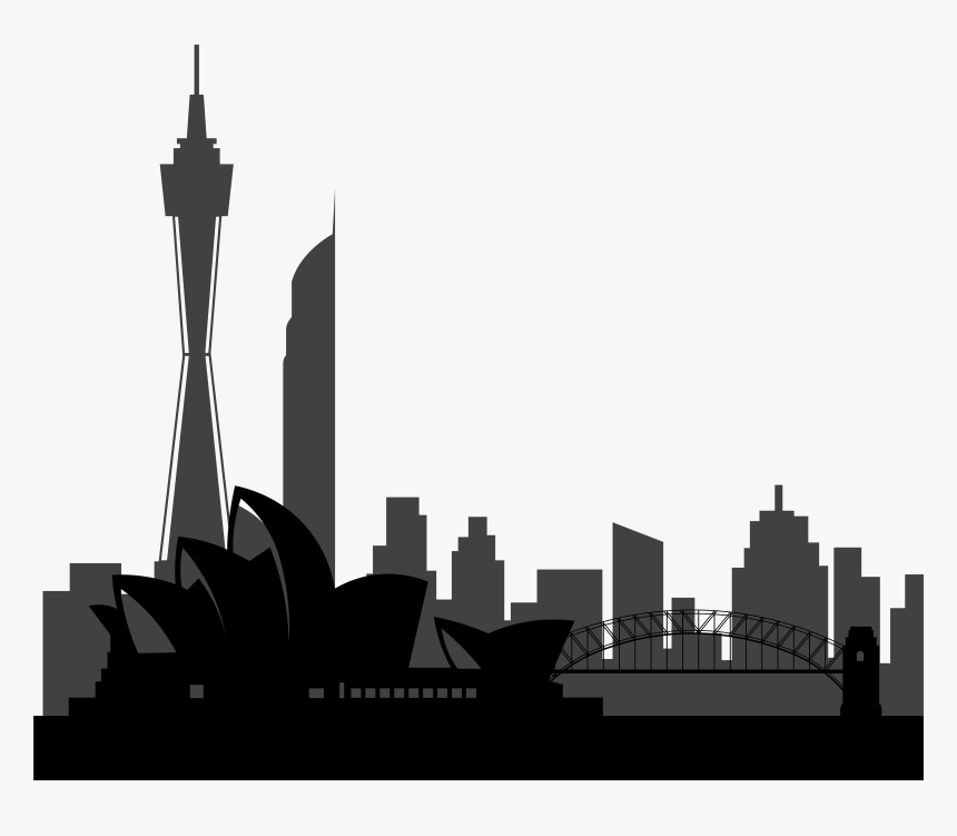 Sydney Australia Silhouette Png, Transparent Png, Free Download