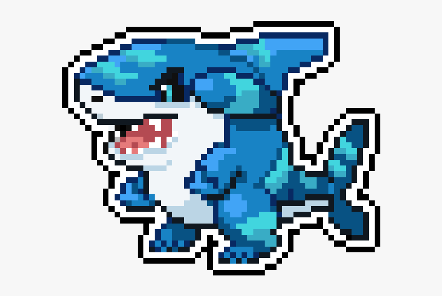 Water Gible - Pokemon Sprite De Gible, HD Png Download, Free Download
