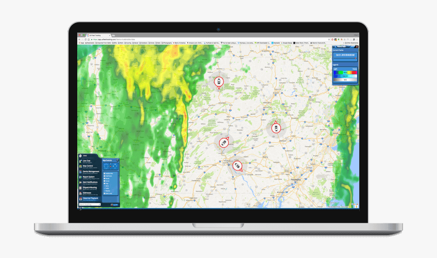Gps Tracking Weather Overlay - Transparent Laptop Gps, HD Png Download, Free Download