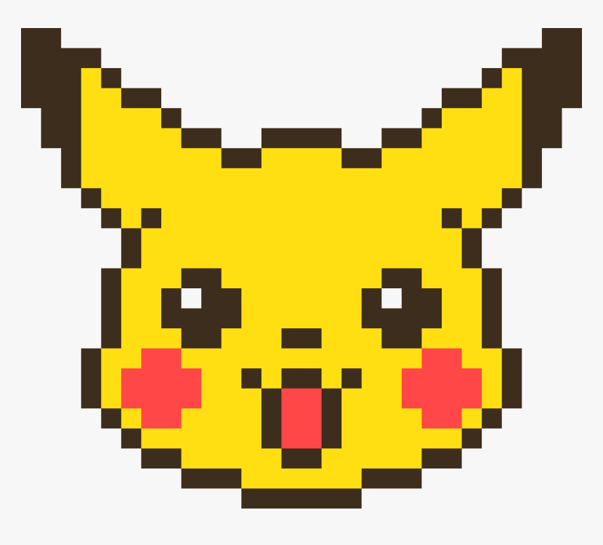 Cara De Pikachu En Minecraft Clipart , Png Download - Pikachu Pixel Art, Transparent Png, Free Download