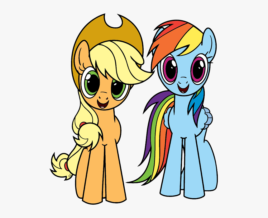 Rainbow Dash Apple Jack My Little Pony, HD Png Download, Free Download