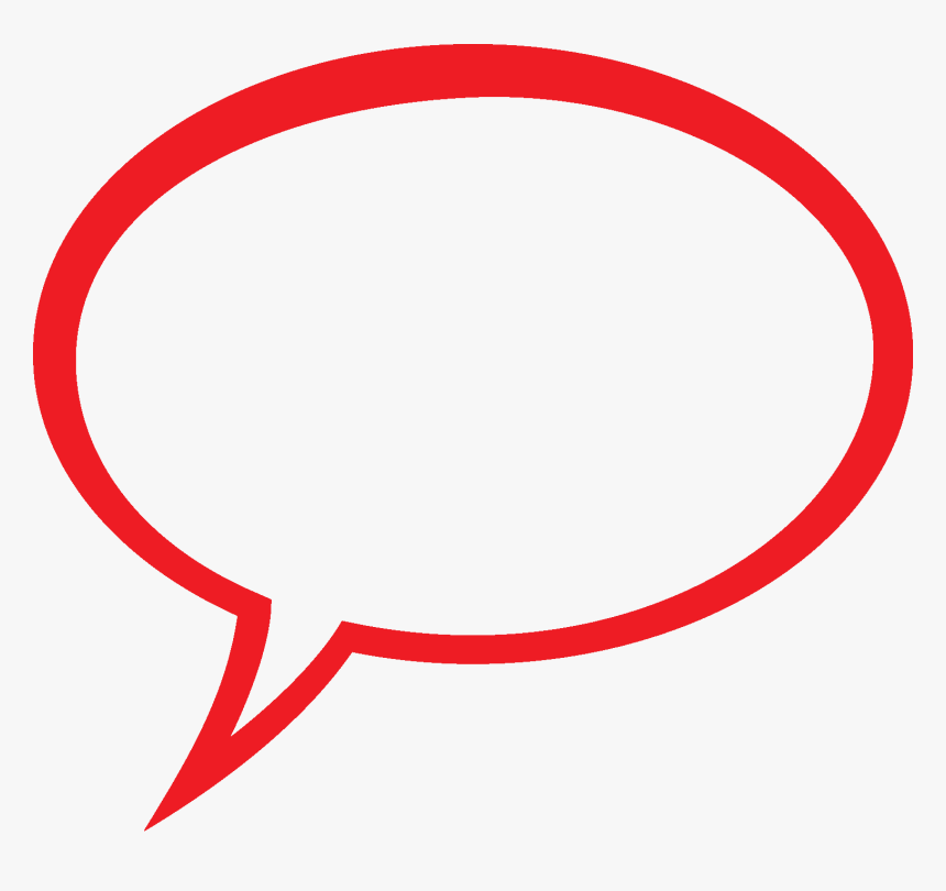 Speech Bubble Clipart - Red Speech Bubble Transparent, HD Png Download, Free Download