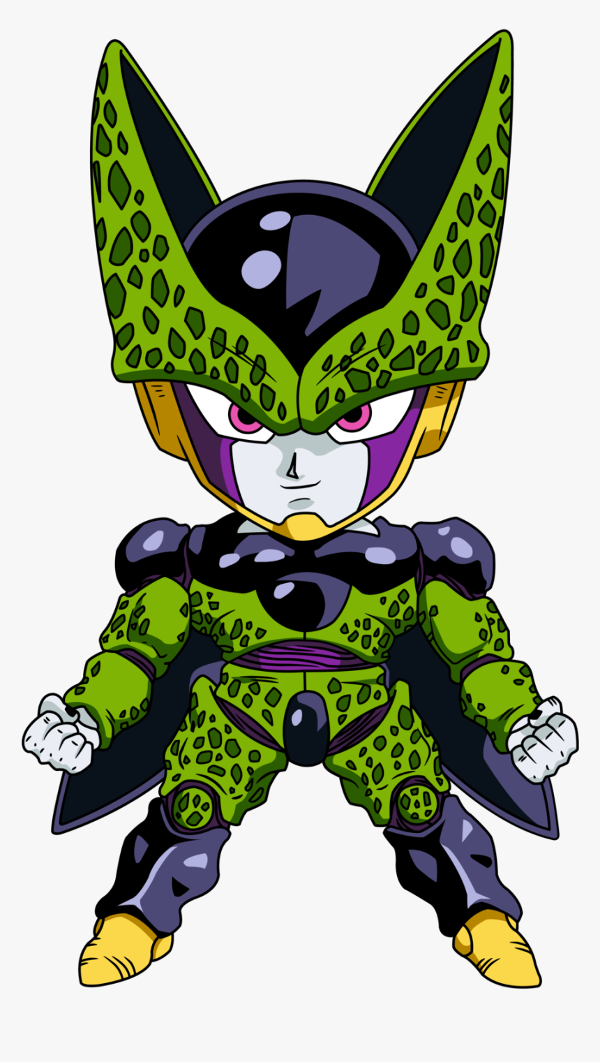 Chibi Cell Perfect - Cell Dragon Ball Chibi, HD Png Download, Free Download