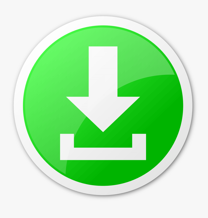 Large Green Arrow Download Button - Download Clipart, HD Png Download, Free Download