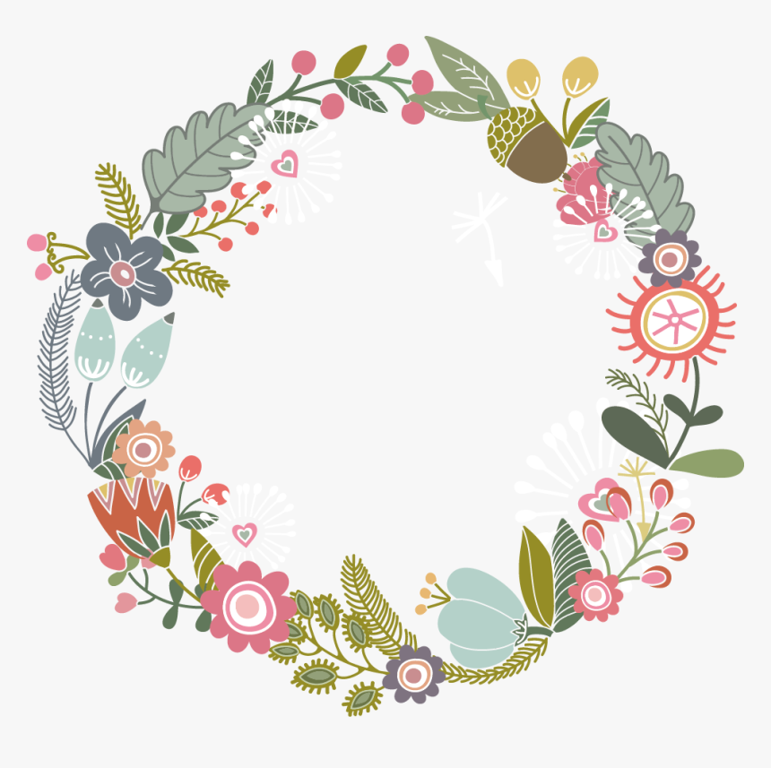 Transparent Floral Pattern Png - Transparent Flower Border Design, Png Download, Free Download