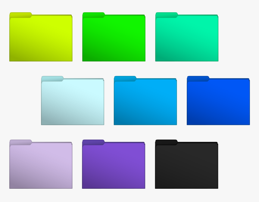 13 Color Folder Icons Windows 8 Images Color Folder - Colored Mac Folder Icon, HD Png Download, Free Download