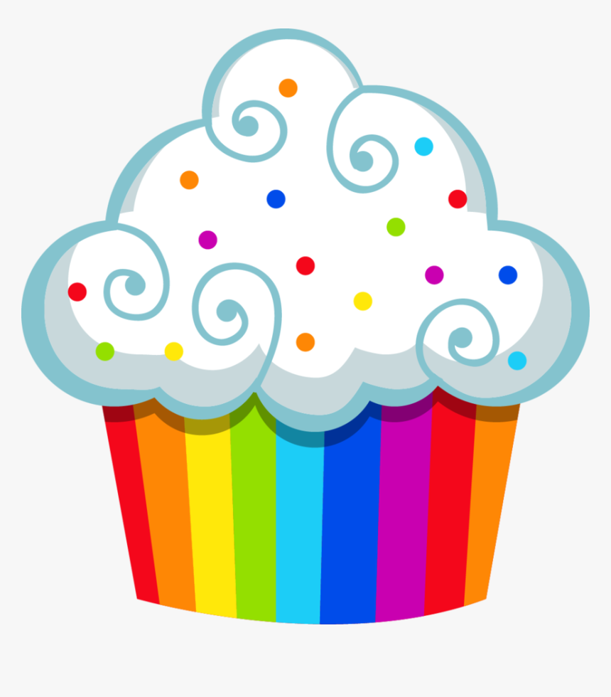 Cupcakes Clipart Colored Cupcake - Cupcake Clipart, HD Png Download, Free Download