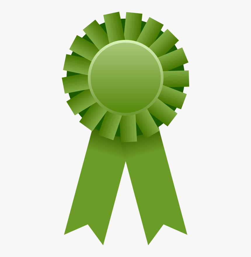 Ribbon Clipart Award - Ribbon For Recognition Green, HD Png Download, Free Download