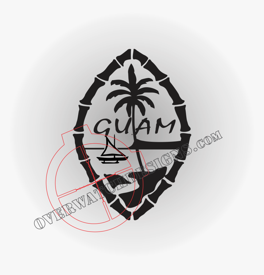 Guam Seal Sticker - Guam, HD Png Download, Free Download