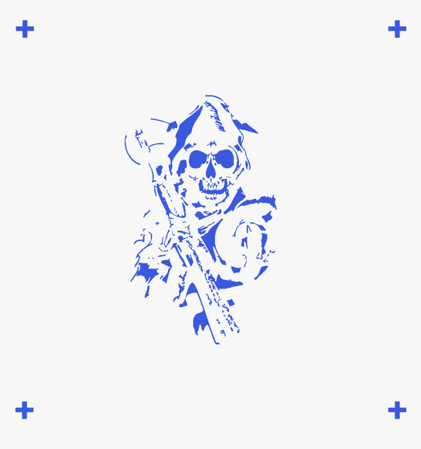 12 Photos Of Sons Anarchy Logo Stencil - Illustration, HD Png Download, Free Download