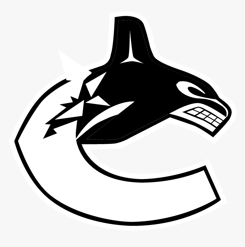 Vancouver Canucks Logo Black And White - Vancouver Canucks Logo, HD Png Download, Free Download