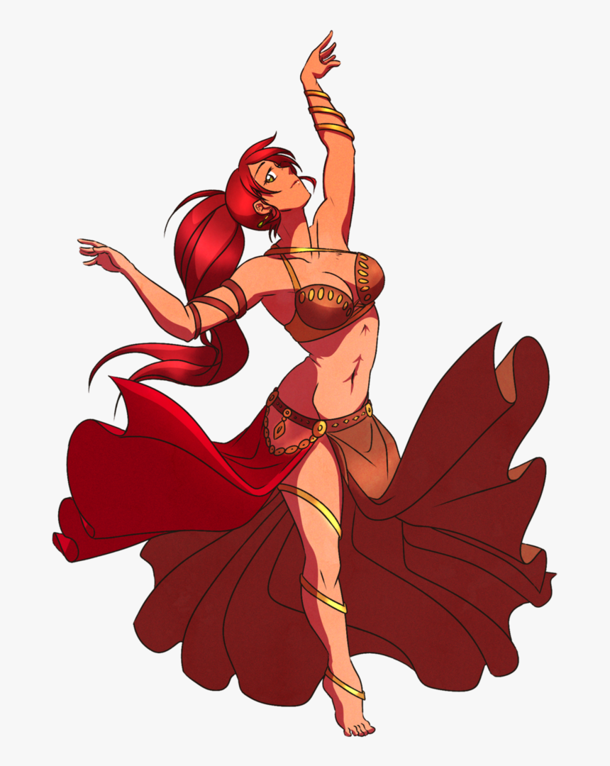 0005 Pyrrha Nikos Blake Belladonna Fictional Character - Belly Dancer Pyrrha, HD Png Download, Free Download