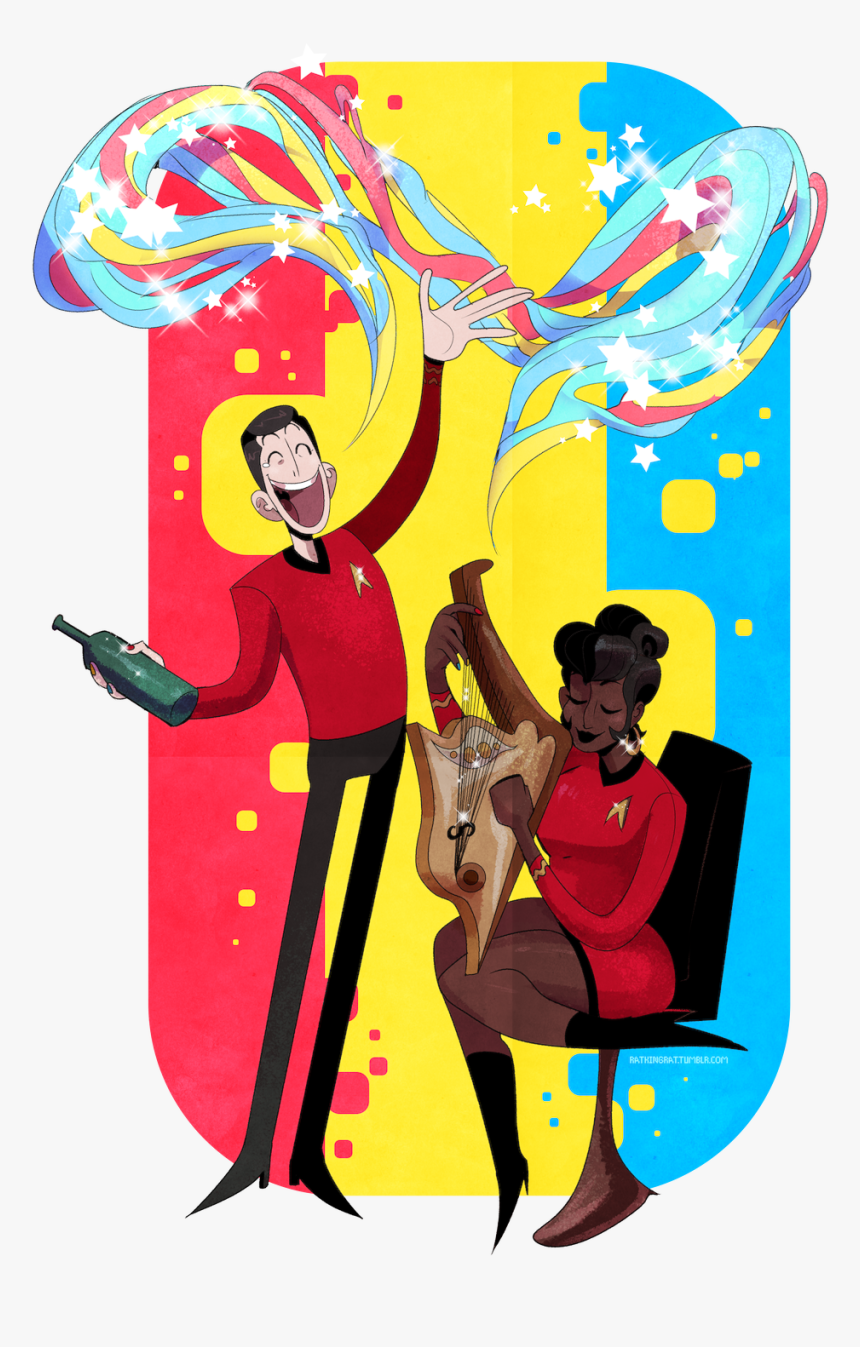 Scotty & Uhura From Star Trek Tos - Poster, HD Png Download, Free Download