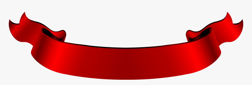 Web Folding Vintage Red Banner Ribbon Clipart - Red Black Ribbon Banner, HD Png Download, Free Download