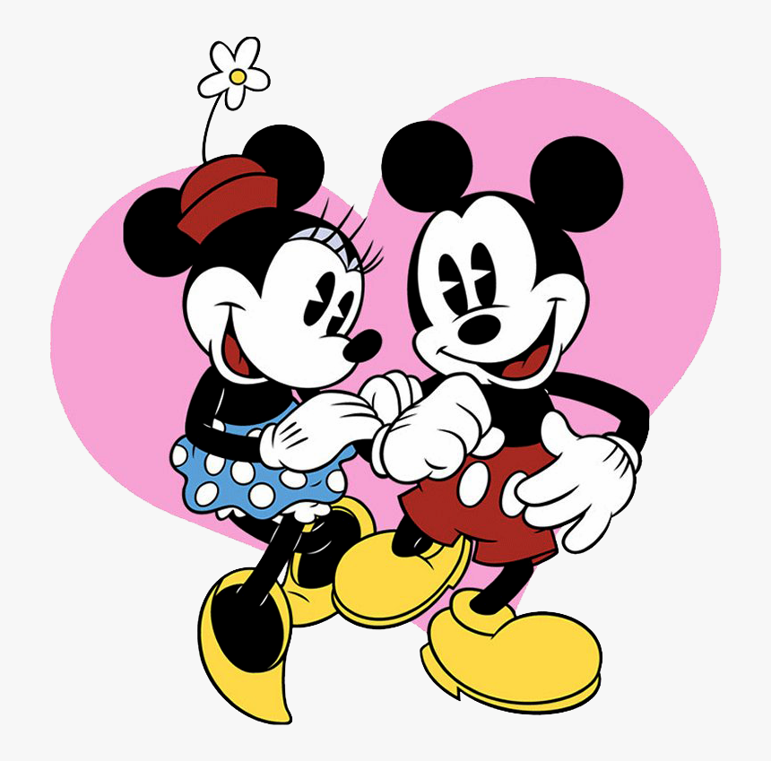 Classic Mickey Minnie Clipart - Disney Mickey Mouse And Minnie Mouse, HD Pn...