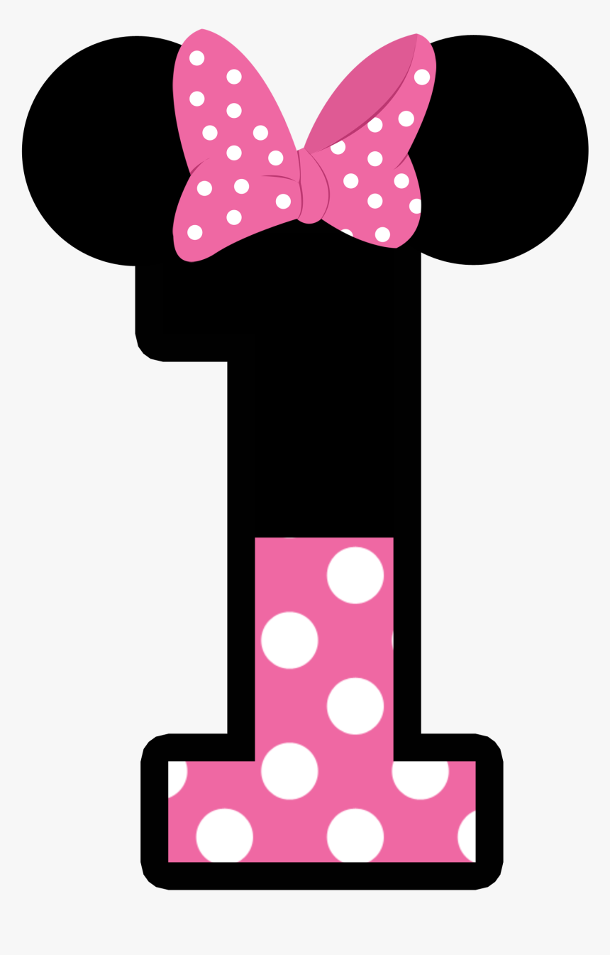Numero 1 Minnie Mouse Png, Transparent Png, Free Download