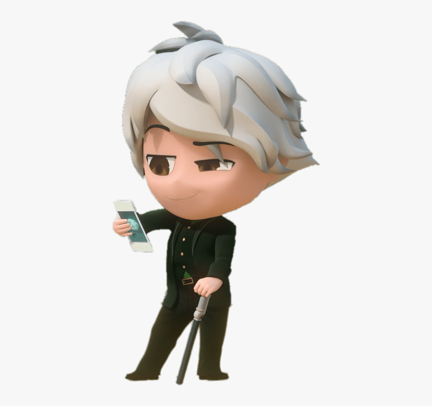 Rwby Ozpin Looking At Phone - Chibi Oscar Pine Rwby, HD Png Download, Free Download