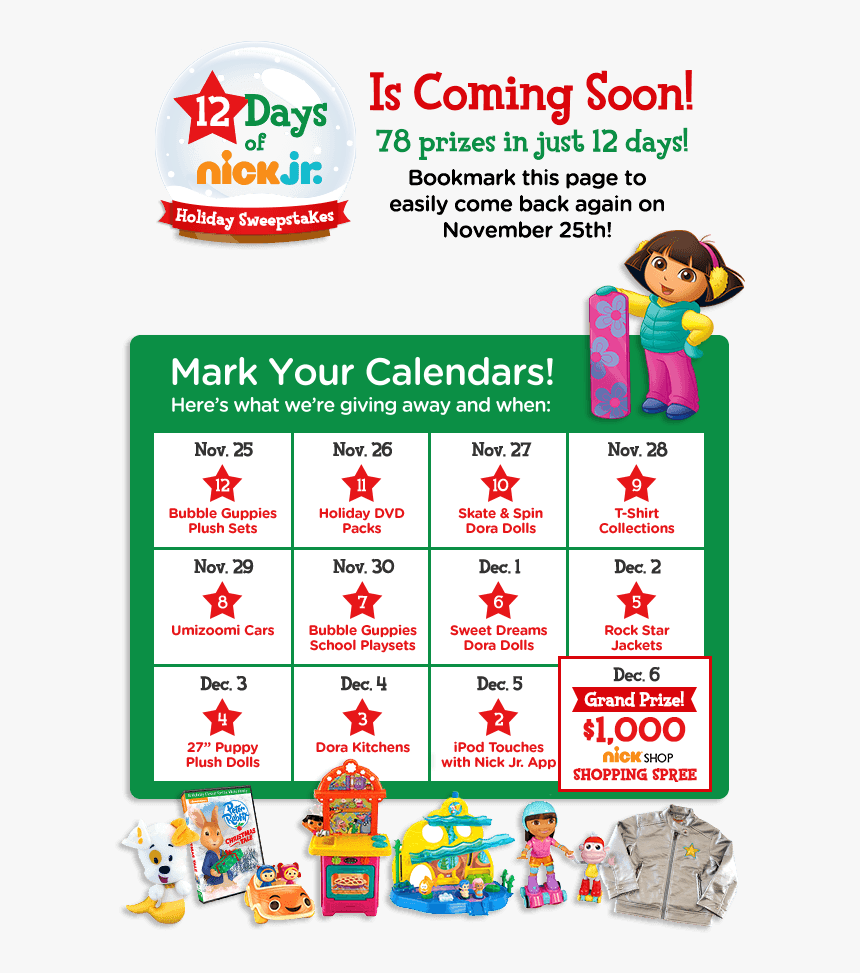 12 Days Of Nick Jr, HD Png Download, Free Download