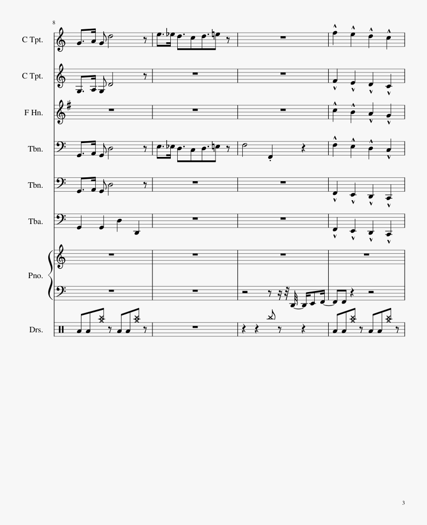 Juggernog Sheet Music Trombone, HD Png Download, Free Download