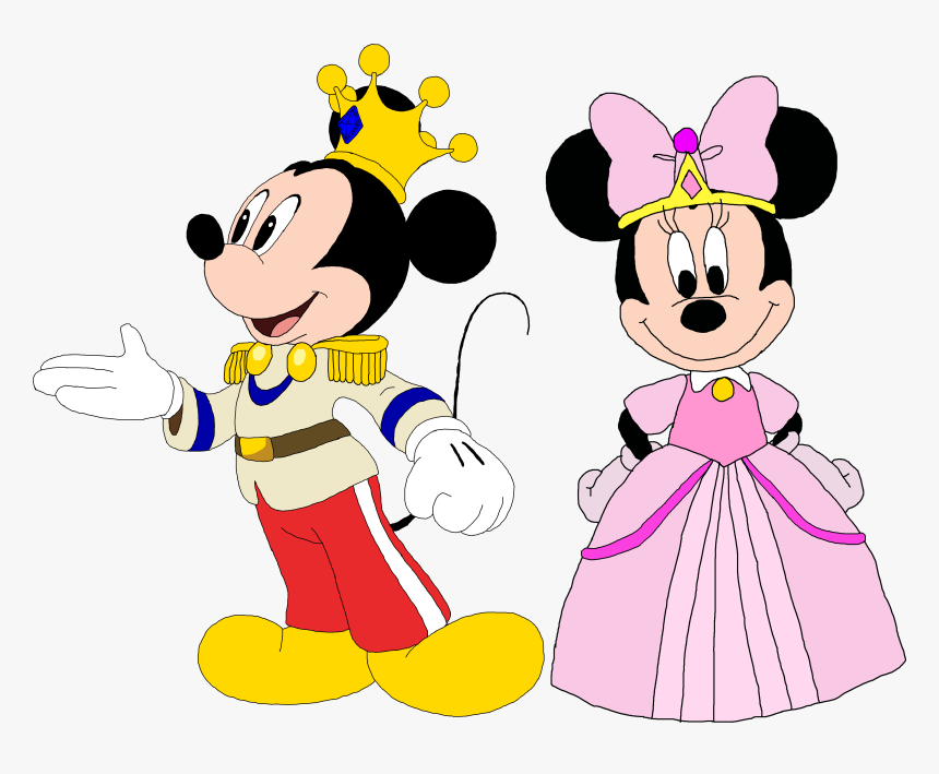 Prince Mickey And Princess Minnie - Mickey Mouse Princess, HD Png Download, Free Download