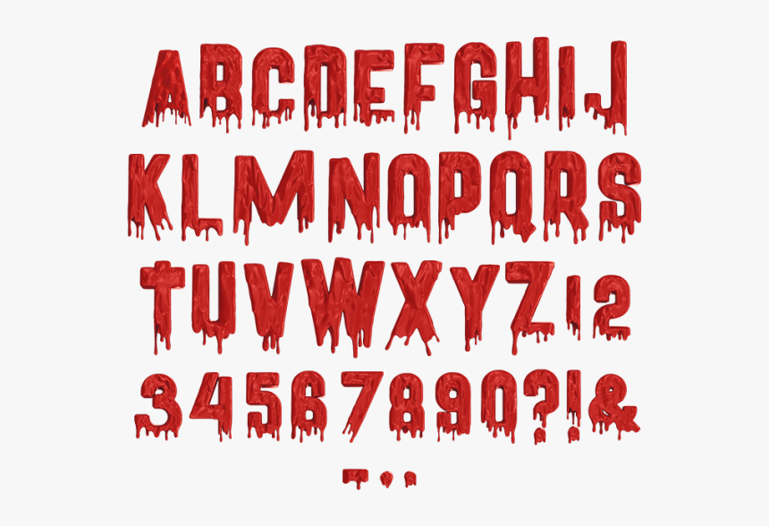 Scary Letter Fonts, HD Png Download, Free Download