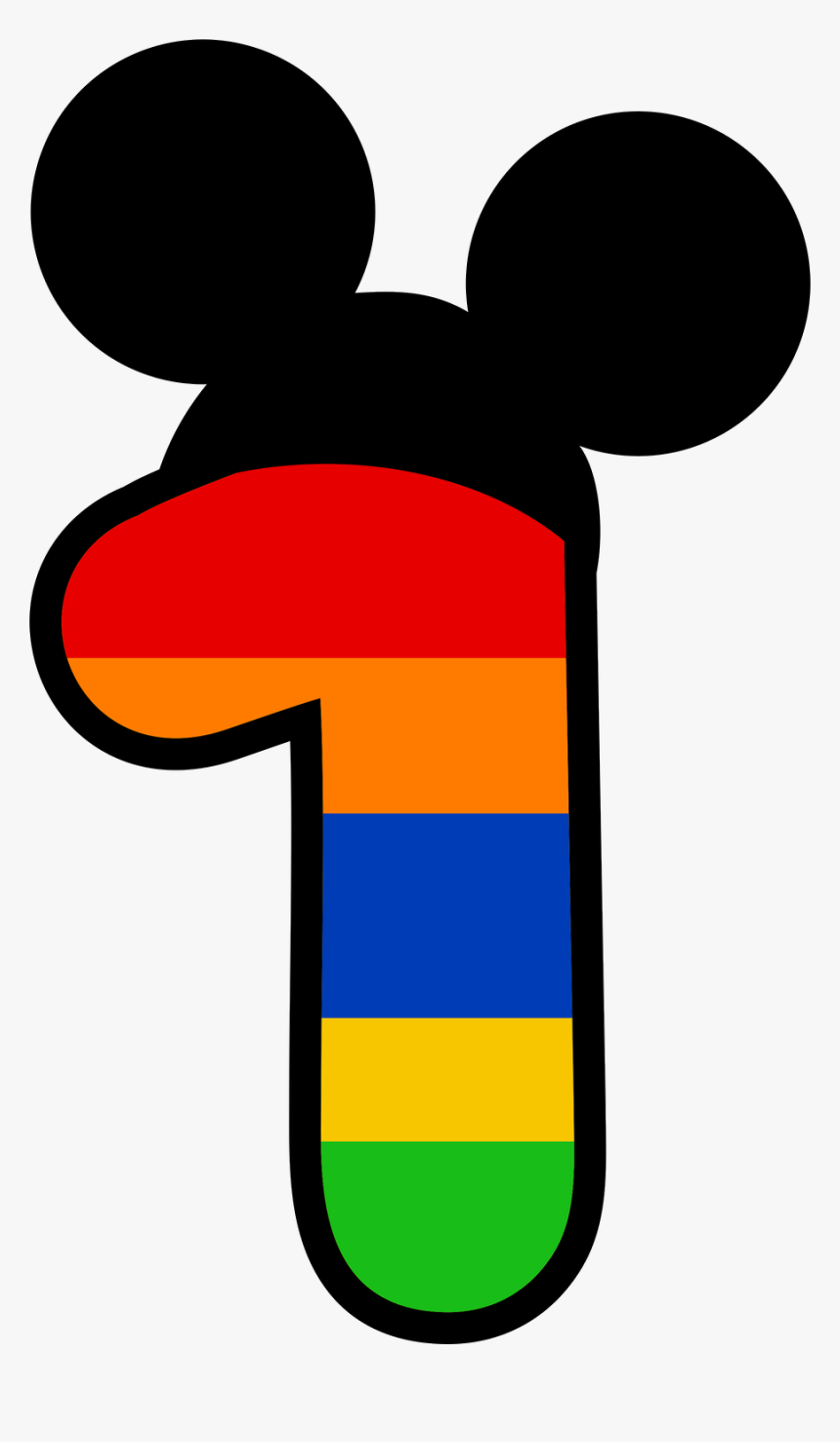 E Minnie Minus Dressup - Numero 7 Mickey Mouse Color, HD Png Download, Free Download