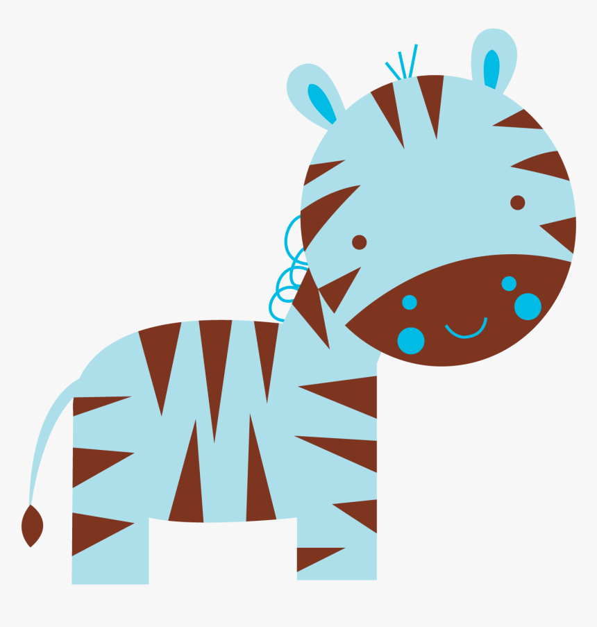 Zebra Baby Shower Png - Baby Safari Clipart Animals, Transparent Png, Free Download