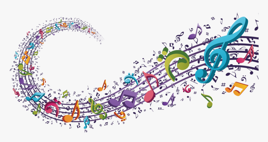 Music Concert Background - Colorful Music Notes Transparent Background, HD Png Download, Free Download