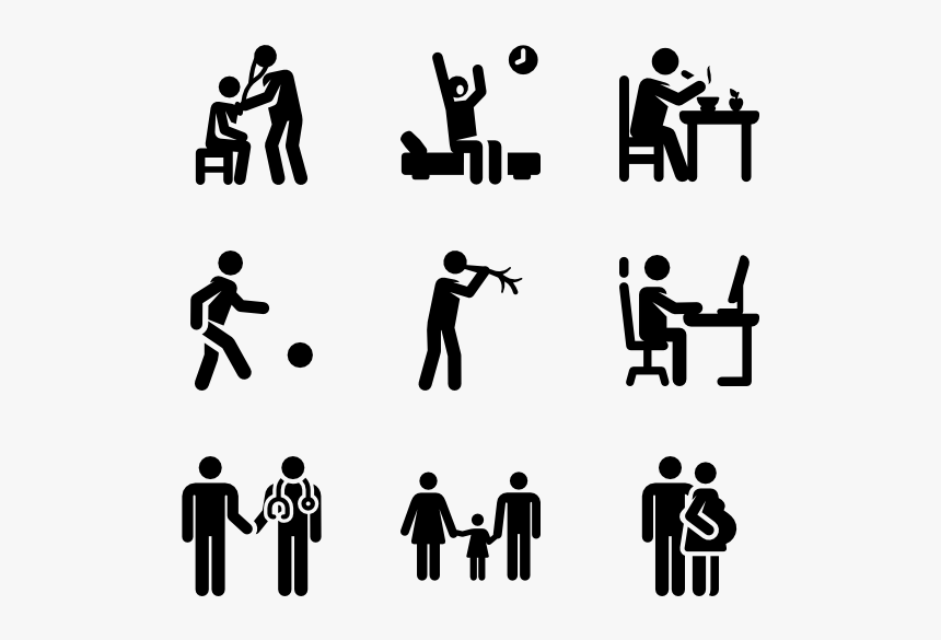 People,social Group,font,line,line Art,silhouette,band - Social Life Icon Png, Transparent Png, Free Download