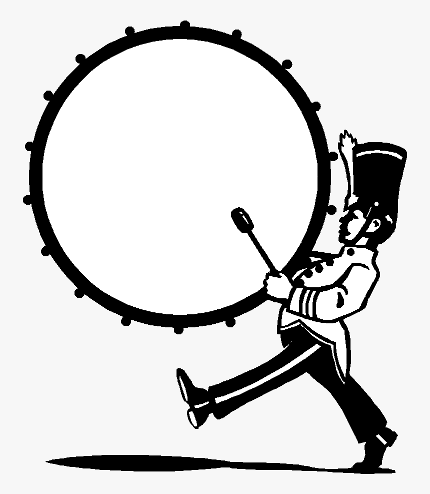 Marching Band Marching Percussion Snare Drum Drum Major - Marching Band Bass Drum Clip Art, HD Png Download, Free Download