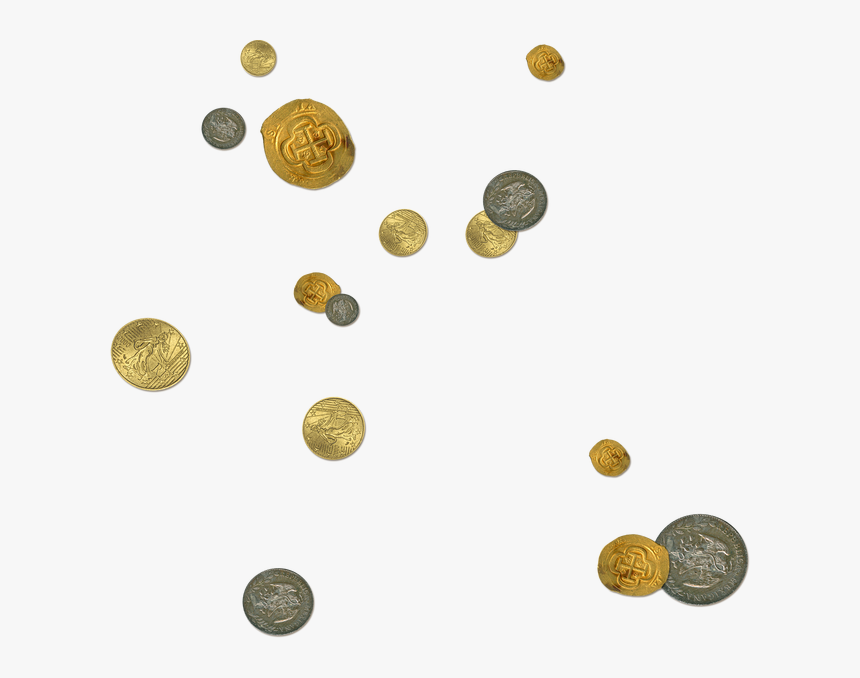 Floor Clipart Scattered - Scattered Coins, HD Png Download, Free Download