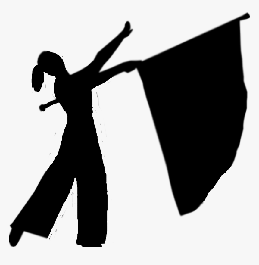 Marching Band At Getdrawings - Color Guard Silhouette Png, Transparent Png, Free Download