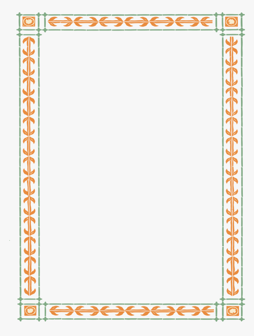 Halloween Pumpkin Border Frames Holiday Colors Png - Colorful Border Png Hd, Transparent Png, Free Download