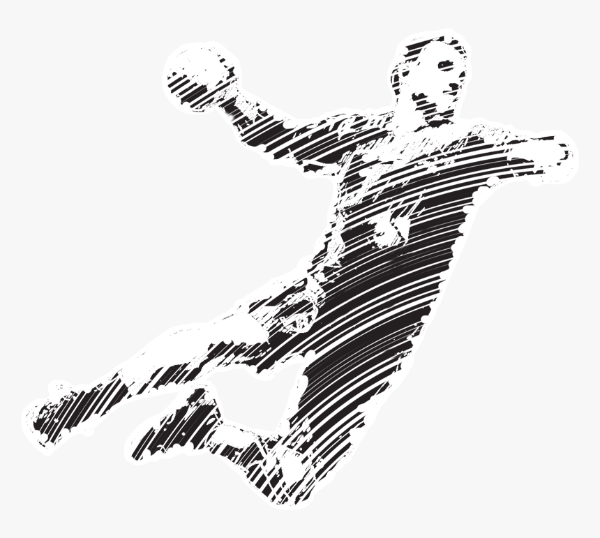 Handball Illustrations Png - Handball Drawing, Transparent Png, Free Download