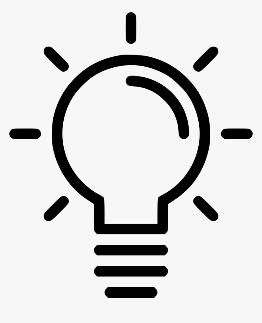 Lamp Idea Creativity - Lamp Idea Icon Png, Transparent Png, Free Download