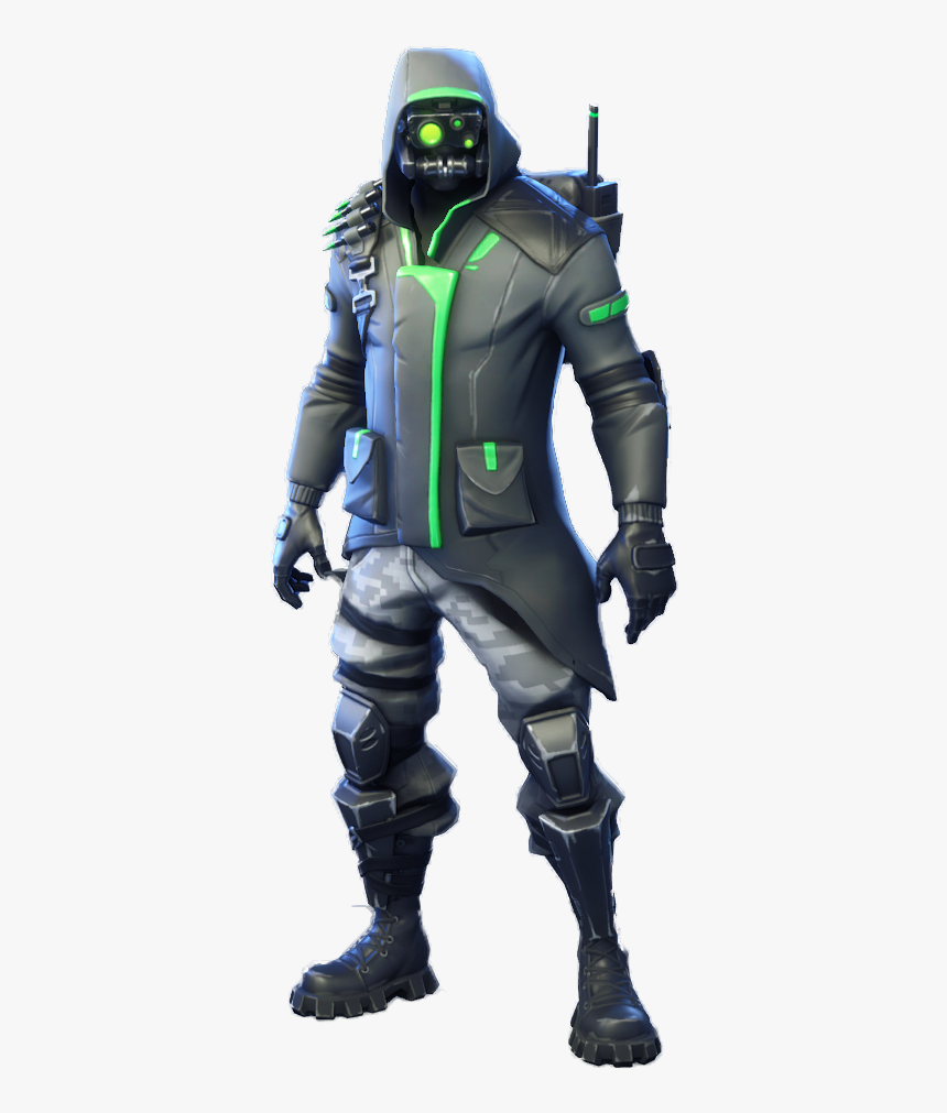 Green And Black Fortnite Skin, HD Png Download, Free Download