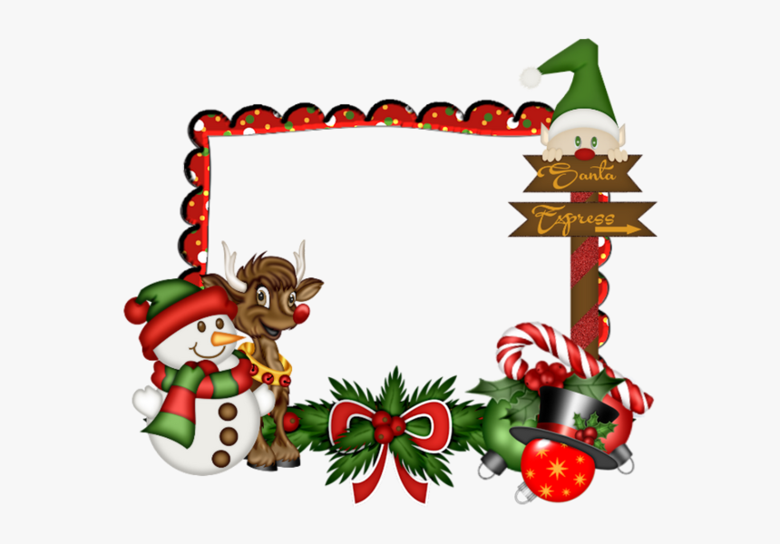 Frames Amp Borders - Cadre Pere Noel Png, Transparent Png, Free Download