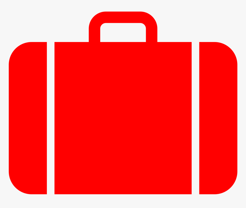 Luggage On Red Icon, HD Png Download, Free Download