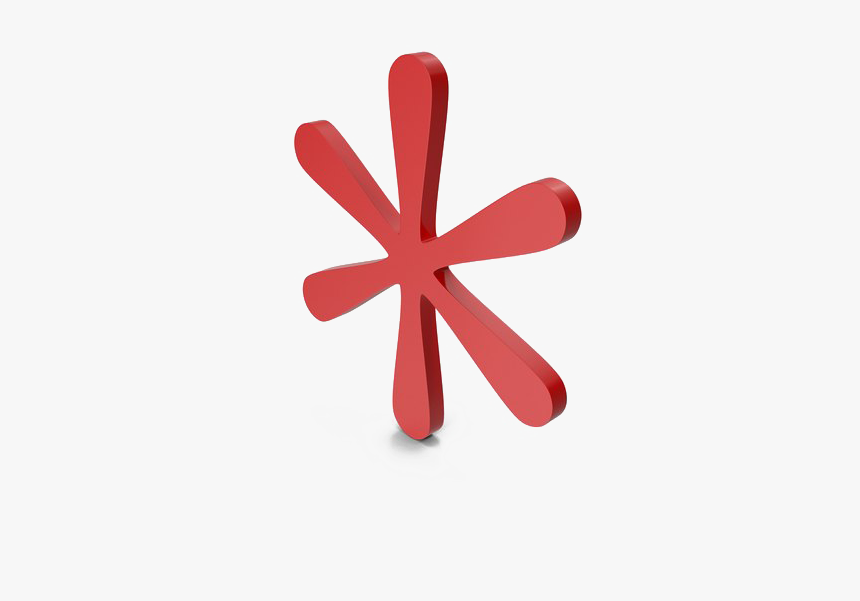 Asterisk Png Transparent Picture - Asterisk Symbol Red, Png Download, Free Download