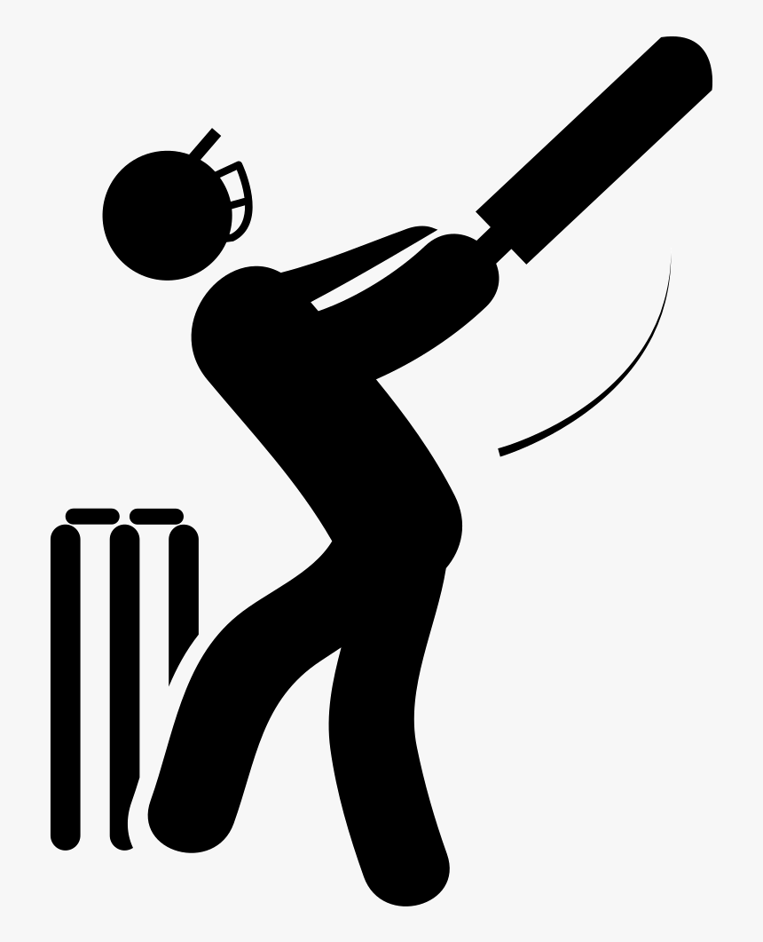 With Bat Svg Png - Cricket Icon Png Vector, Transparent Png, Free Download