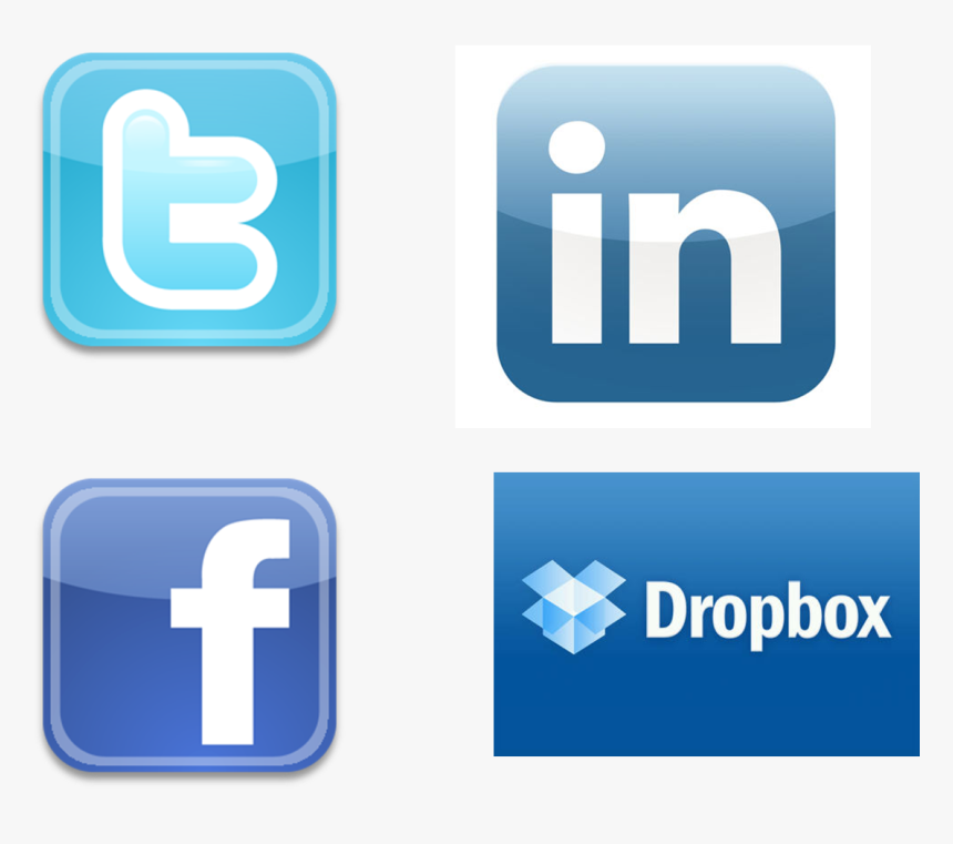 Facebook Twitter Linkedin Icons - Imagenes Jpg De Logos De Redes Sociales, HD Png Download, Free Download
