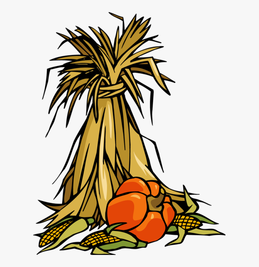 Clip Art Pumpkin Patch Wikiclipart Png Image Clipart - Fall Corn Stalks Clipart, Transparent Png, Free Download