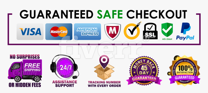 Transparent Banner - Safe Checkout Badge Shopify, HD Png Download, Free Download