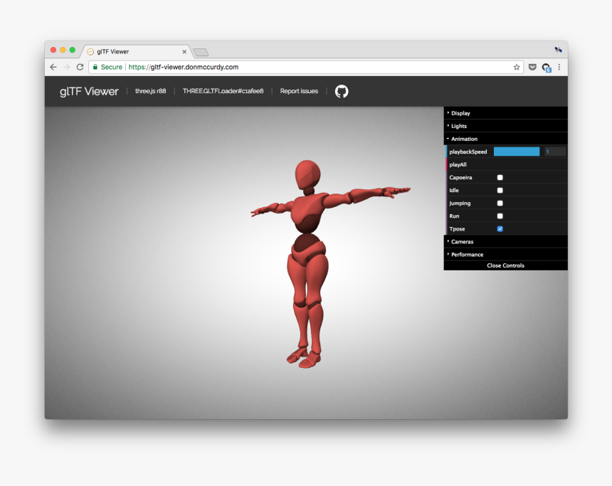 Image Of A Figure In An Online Model Viewer - Gltf Animation, HD Png Download, Free Download