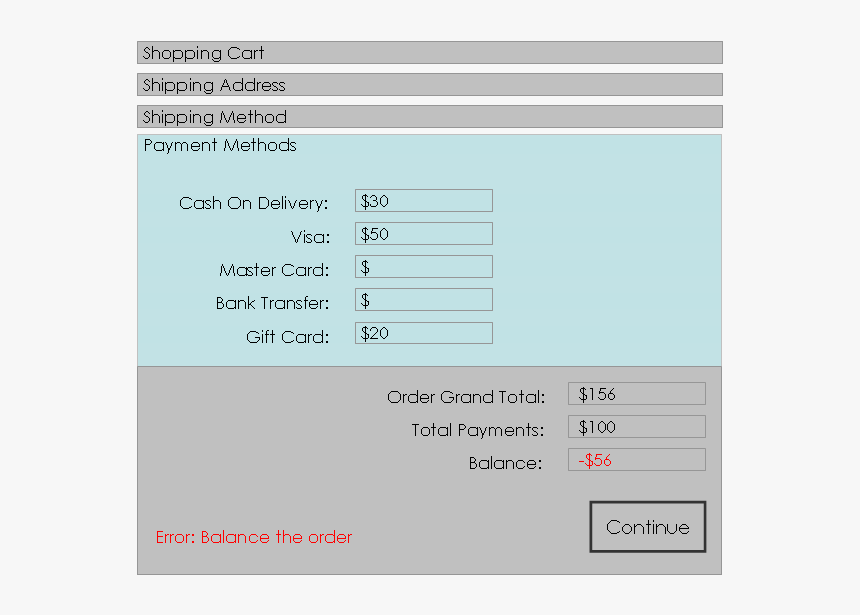 An Example Of Split Payment Implementation During Checkout - Transaction Page Example, HD Png Download, Free Download