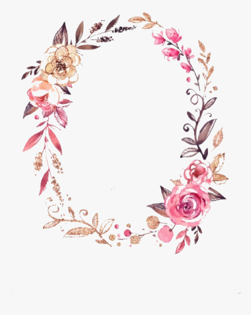 Floral Design Flower Wreath Graphic Design Free Printable Glitter And Glam Monograms Hd Png Download Kindpng