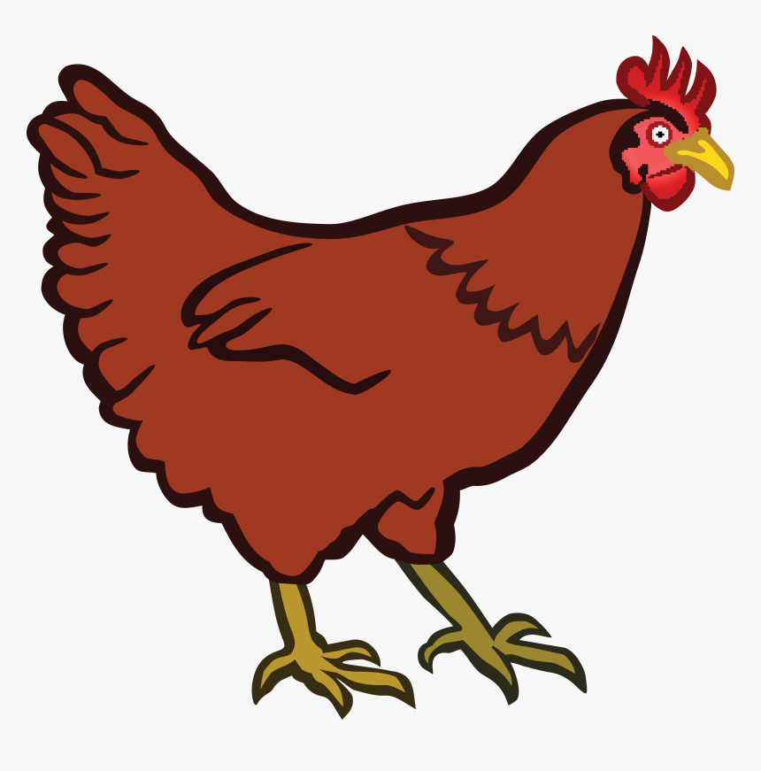 Chick Clipart Red Hen - Hen Clipart, HD Png Download, Free Download